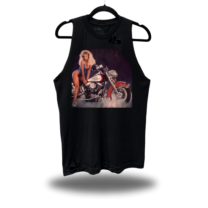 RETRO BIKER BABE ROAD RASH TANK TOP
