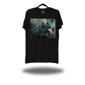 RETRO BLONDIE BIKER BABE BLACK CLASSIC TEE