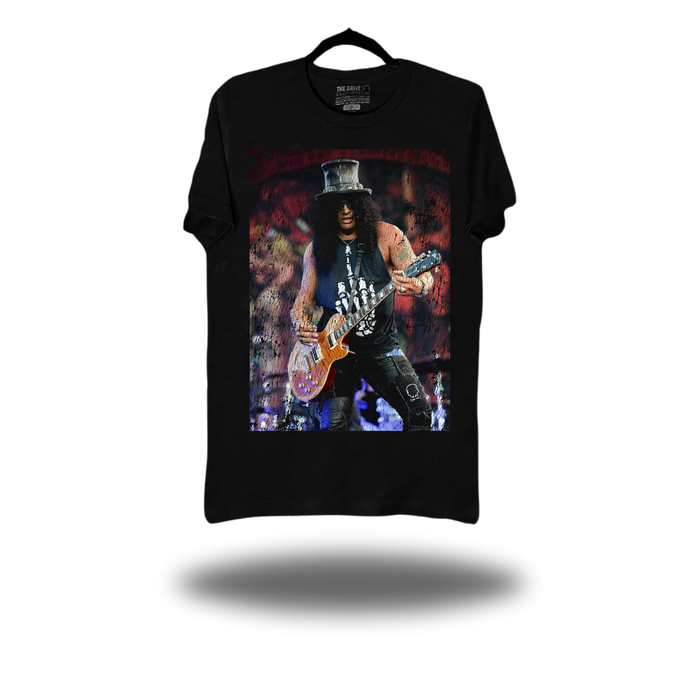 ROCKIN SLASH BLACK CLASSIC TEE