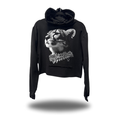 SILENT ROYALTY LEOPARD CROP HOODIE