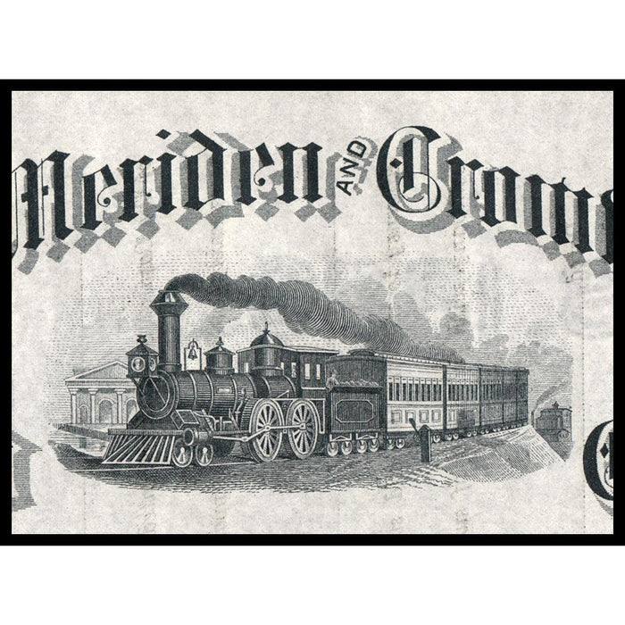 The Meriden and Cromwell Rail Road Company Connecticut Stock Certificate