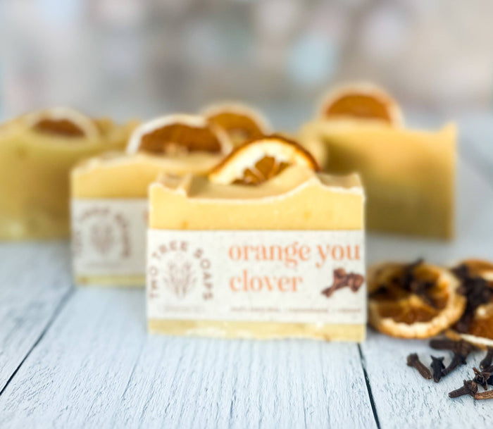 Two Tree Soaps - Orange You Clover - Natural Handmade Bar Soap