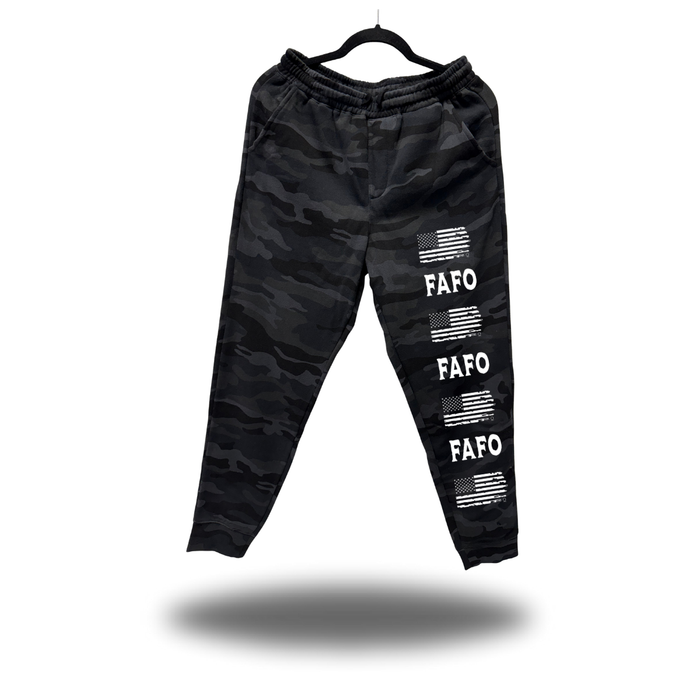 USA FAFO BLACK CAMO JOGGER