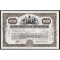 West Indies Sugar Corporation Stock Certificate