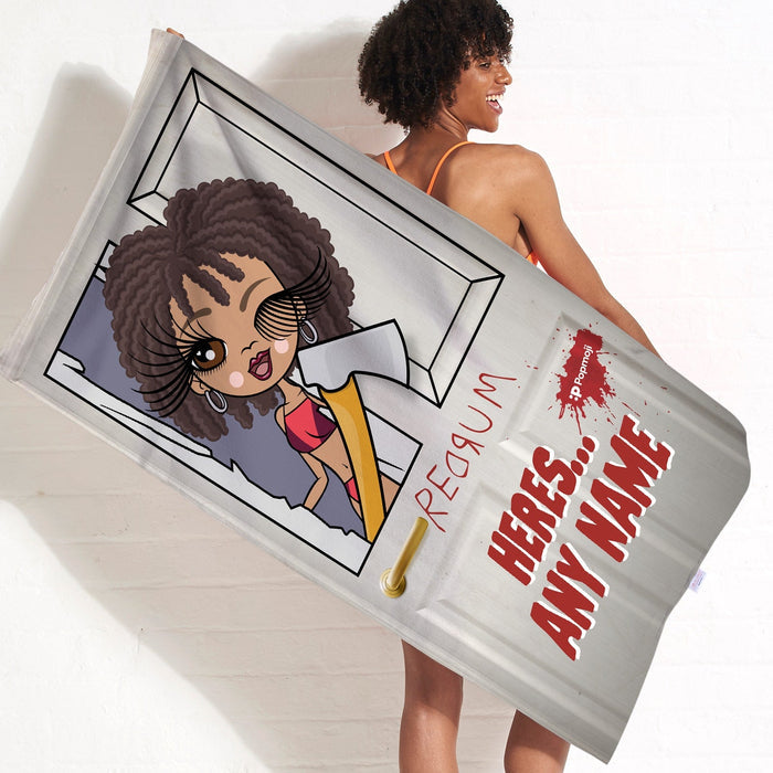 Womens Personalized RedRum Beach Towel